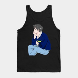 Boy lost in thoughts Tank Top